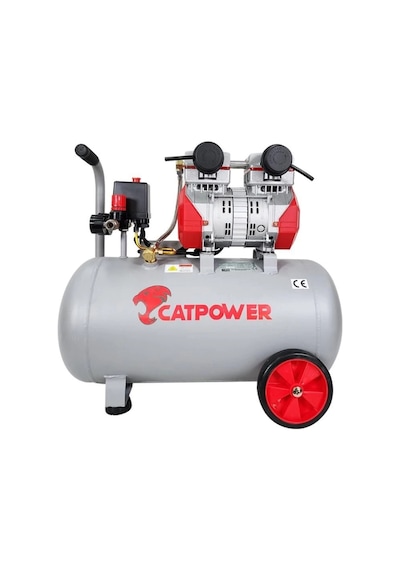 Cat Power 1154 50 Litre Yağsız Sessiz Hava Kompresörü 2 Hp Belirtilmemiş
