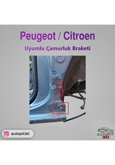 Peugeot / Cıtroen Uyumlu Çamurluk Braketi
