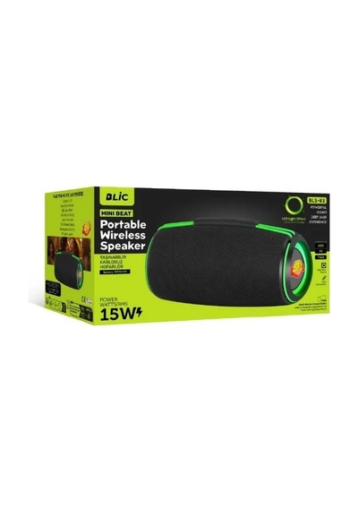 Blic Bls-83 15w Bluetooth Hoparlör, Rgb Led Işıklı, Tws, Usb & Tf Kart, 4000mah, Güçlü Bass-14794