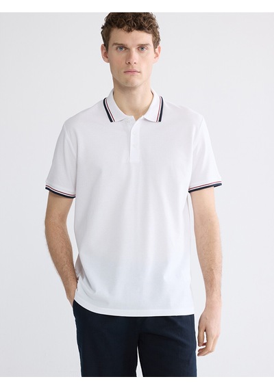 Lcwaıkıkı Basic Beyaz Polo Yaka Pike Erkek Tişört Lcwaıkıkı Basic Beyaz Polo Yaka Pike Erkek Tişört