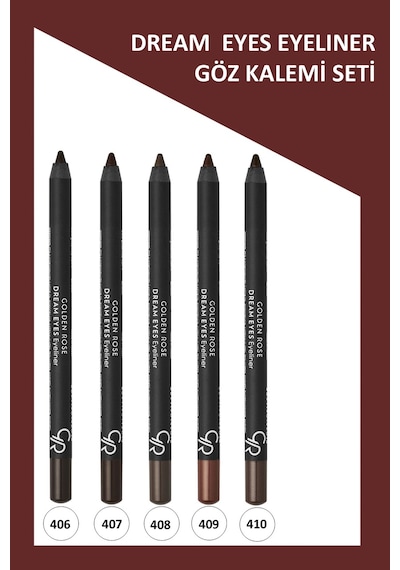 Dream Eyes Eyeliner No:406-407-408-409-410 Göz Kalemi Seti Diğer