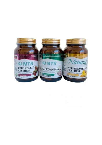 Ntr Life Ntr Bromelain + Fors Koleus + Glukomannan Takviye Edici Gıda 3 x 60 Tablet