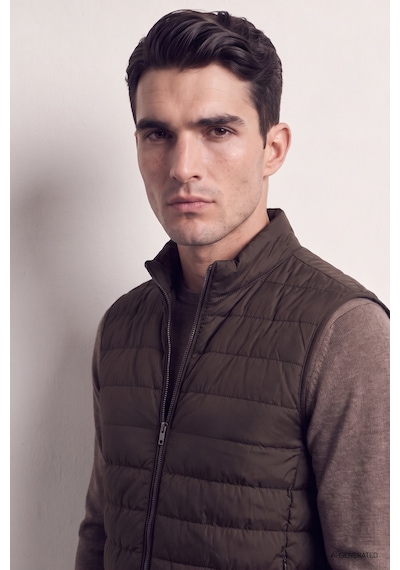 D'S Damat Ds Damat Regular Fit Kahverengi Düz Yelek Mont 7hcy70542570m Çok Renkli