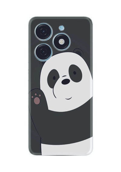 Tecno Spark 20 Spark 20c Kılıf Silikon Desen Özel Seri Hello Panda 1709