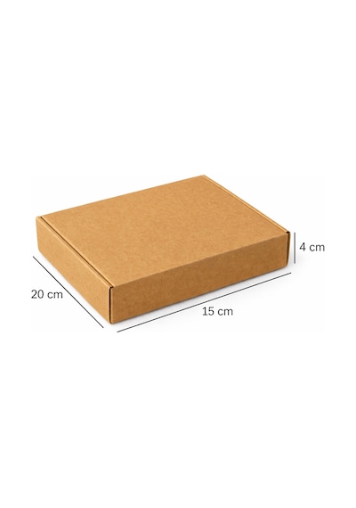 20x15x4 Cm Kutu- Mini E-ticaret Kargo Kutusu-kraf Kutu- 0,4 Desi Kutu-25 Adet Kraft 20 X 15 X 5