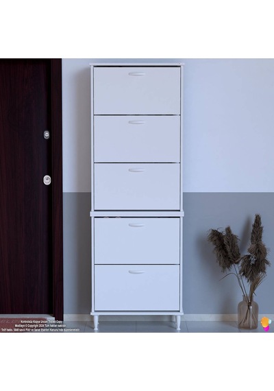Eliusta Cover 72 Cm Ayakkabılık Dış Kapı/koridor/giyim Odası Uygun Beyaz Renk 72x205x26 Cm Ayakkabılık Beyaz Eliusta Cover 72 Cm Ayakkabılık Dış Kapı/koridor/giyim Odası Uygun Beyaz Renk 72x205x26 Cm Ayakkabılık Beyaz