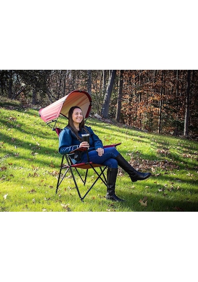 Gci Outdoor Sunshade Comfort Pro Chair Güneşlikli Katlanır Plaj Sandalyesi Mavi Çok Renkli