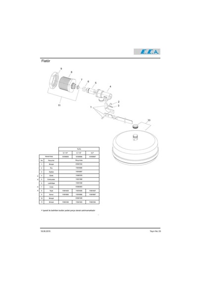 Eca 2'' Depo Şamandırası Flatör 101009007