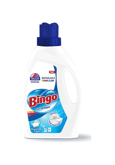 4 Adet Bingo Sıvı Deterjan Beyaz Sabun 1755 Ml Diğer