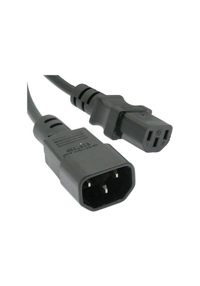 2 metre 3x1 mm power uzatma kablosu erkek dişi power kablo c13 c14 kablo