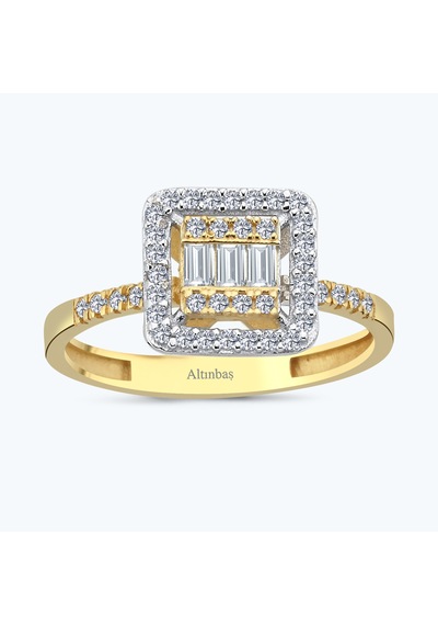 Altınbaş Altın Baget Yüzük Yzvr9980-24627 Renkli