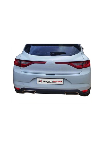 Renault Megane 4 Egzoz Çıkışı 2 Prç Krom 2017 ve Sonrası