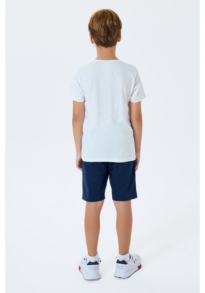 U.s. Polo Assn. Erkek Çocuk Beyaz Bermuda Takım 5274-49767 Beyaz