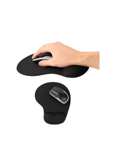 Bilek Destekli Mouse Pad Kaydırmaz Tabanlı Mouse Pad Siyah