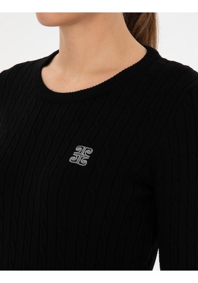 Pierre Cardin Kadın Siyah Kazak /triko 50317072-vr046 Siyah