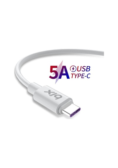 Bix BX-UC02C 60W Type-C to Type-C Hızlı Şarj ve Data Kablosu 1 Me Bix BX-UC02C 60W Type-C to Type-C Hızlı Şarj ve Data Kablosu 1 Me