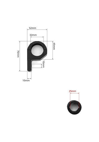 Knmaster Ma-10 Motosiklet Koruma Demiri Sis Farı Montaj Ayağı