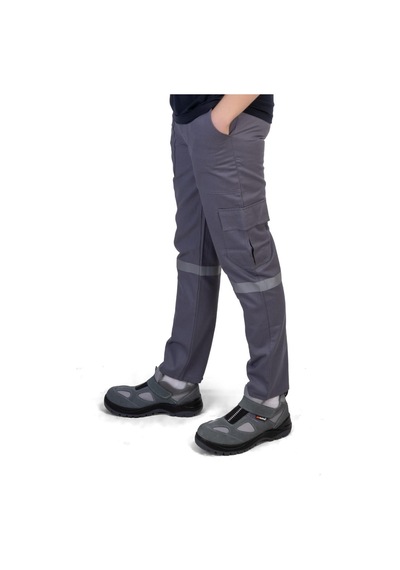 Formteks Kargo Pantolon 16/12 Gabardin Reflektörlü Gri Diğer
