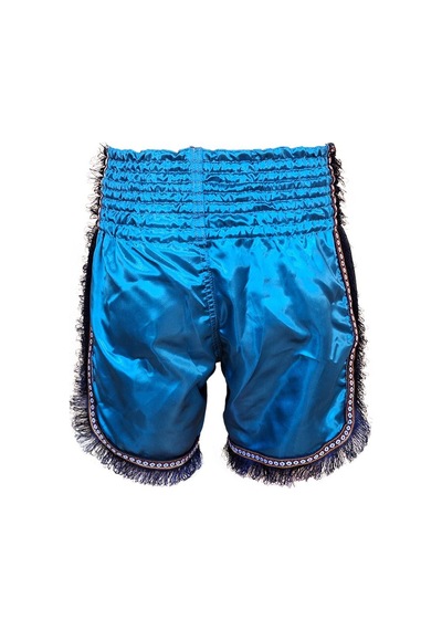 Dragondo Mt3020 Apache Muaythai Şortu Turkuaz Püsküllü Muay Thai Şortu Turkuaz