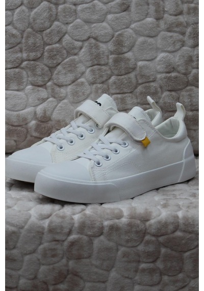 Vicco 346.p24y.141-11 Lee Beyaz Keten Sneaker Unisex Çocuk Ayakkabı 001