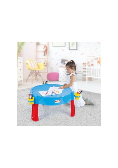 Kırmızı Kum Aktivite Masası, Dolu Markası Açık Ceviz
