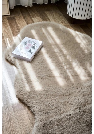 Apex Reiki Vizon Peluş Post Şekilli Halı Vizon