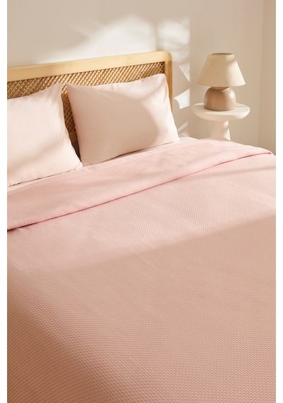 Kaşmir Home Nora %100 Pamuk Çift Kişilik Pike Rose Rose
