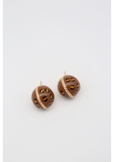Çelik Küpe 14 K-17179 10mm Çok Renkli