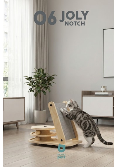 Mamapetz Jolly Notch Kedi Tırmanma Tahtası Ve Oyuncağı