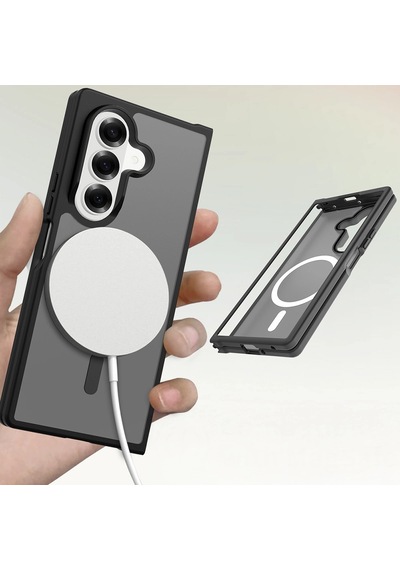 Samsung Uyumlu Galaxy Z Fold 8 Ultra Kılıf M-safe Şarj Özellikli Kamera Korumalı Zore Lunex Kapak