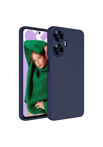 Rba Aksesuar Realme C55 Kılıf Rba Mara Lansman Kapak - Lacivert Lacivert