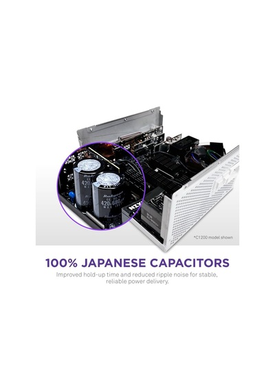 C850 Gold Atx 3.1 - Tam Modüler Düşük Gürültülü Pc Oyun Güç Kaynağı - 850 Watt - 80 Plus Altın - 12v-2x6 Konnektör - Fan Modu -% 100 Japon Kondansatörler - Beyaz C850 Gold Atx 3.1 - Tam Modüler Düşük Gürültülü Pc Oyun Güç Kaynağı - 850 Watt - 80 Plus Altın - 12v-2x6 Konnektör - Fan Modu -% 100 Japon Kondansatörler - Beyaz