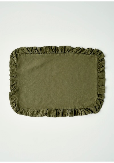 Bella Maison %100 Pamuk Elegance Amerikan Servis Haki 35x45 Cm Haki