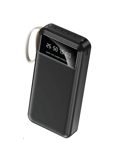Digital Göstergeli 4 Çıkışlı Fenerli Standli 20.000 Mah Powerbank