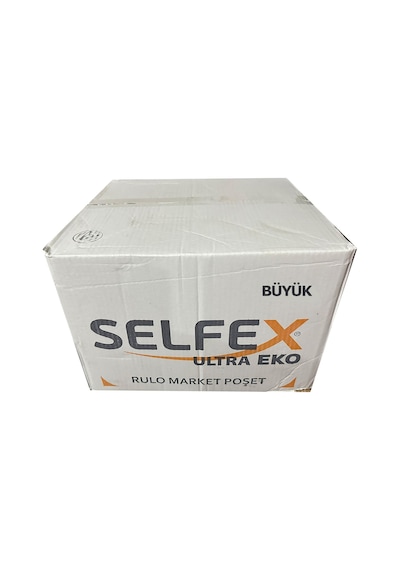 Selfex Şeffaf Market Poşet Torba Hışır Atlet Poşet Büyük Boy 20 x 200'lü