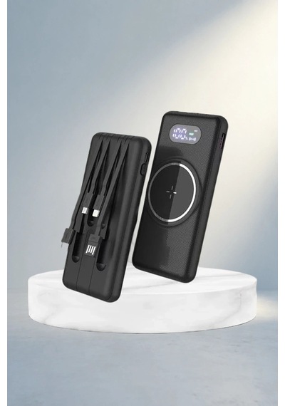 Led Ekranlı Kablosuz Powerbank 10000 Mah Hızlı Şarj