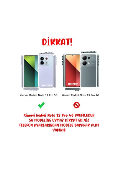 Xiaomi Redmi Note 13 Pro 4g Uyumlu Silikon Kılıf Kapak Nano Ekran Koruyucu Seti 5g Modele Uymaz