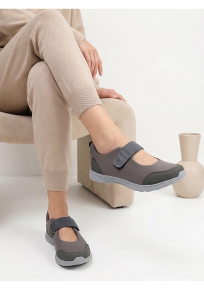Nesilshoes Nesil Shoes Bsea 632 Füme Memory Foam Lastikli Kadın Ayakkabısı Nesilshoes Nesil Shoes Bsea 632 Füme Memory Foam Lastikli Kadın Ayakkabısı