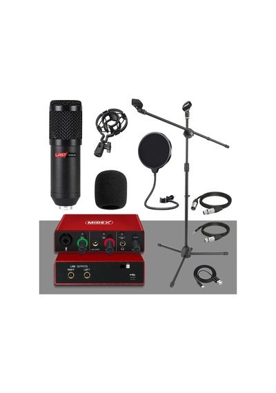 Midex Glx Paket-1 Ekonomik Home Stüdyo Ekipmanları Kayıt Seti