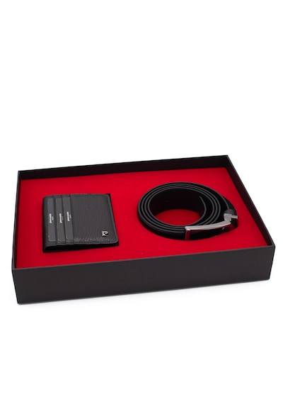 Pierre Cardin Deri Cüzdan & Kemer İkili Set Pc100f-0205f6d Siyah