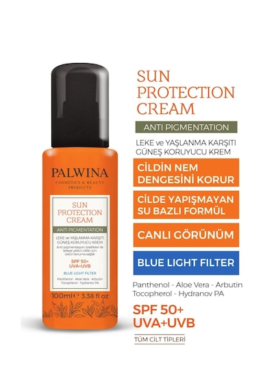 Palwına Güneş Kremi Pigmentation &  Yoğun Leke Karşıtı Spf 50+ Güneş Koruyucu Krem