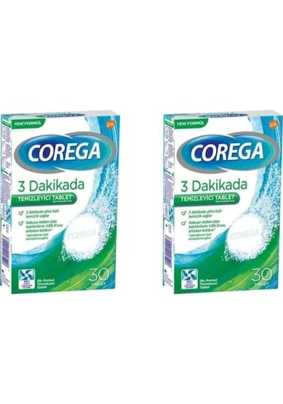 Protez Temizleyici Tablet 30 Adet 2'li Paket