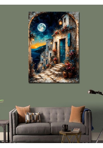 Kanvas Tablo Ayışığı Sokağı 100cmx140cm