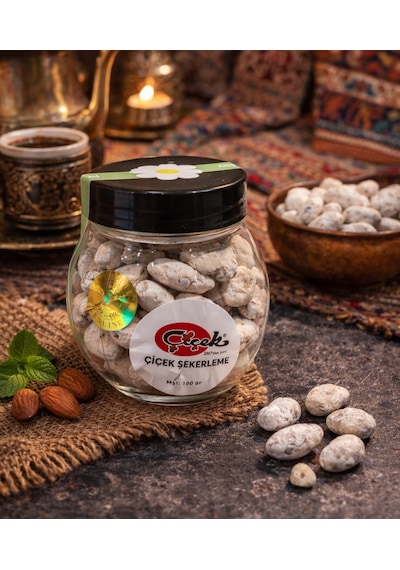 Çiçek Şekerleme Yöresel Badem Şekeri 100 Gr