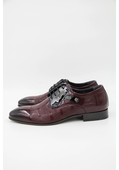 Oggi 013508 Erkek Klasik Ayakkabı - Bordo - Bordo