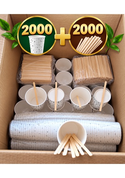 Karton Bardak 2000adetbambu Karıştırıcı 2000 Adet