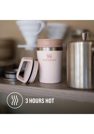 Café-to-go Termos Bardak 0.23 Litre - Pembe Kuvars Rose Quartz Paslanmaz Çelik Çok Renkli