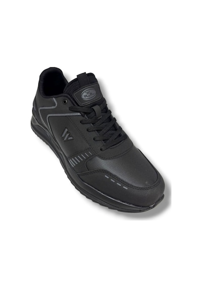 Magg Point 5310-26 Deri Trend Erkek Sneaker Siyah Füme 45-47 Siyah