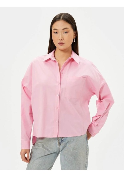 Koton Kadın Gömlek Pembe 4sak60213pw 24yy59001806 Y5914 Pembe