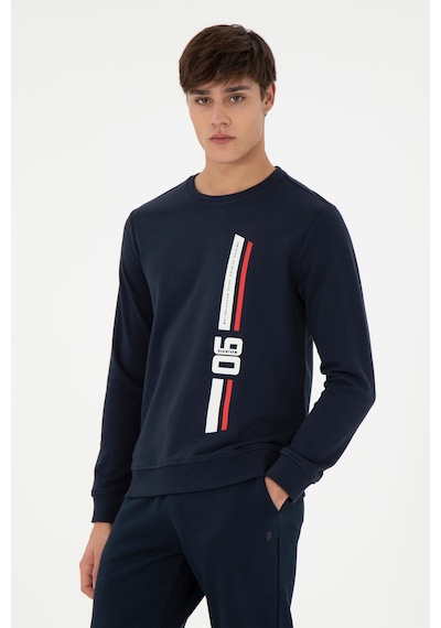 U.S. Polo Assn. Erkek Regular Fit Bisiklet Yaka Lacivert Sweatshirt 50293441-VR033